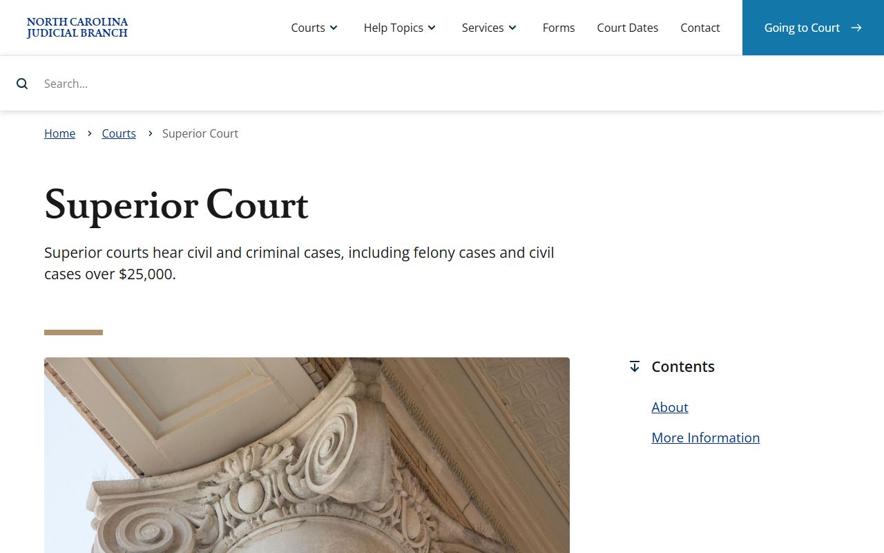 Mecklenburg County court dockets Superior Court overview