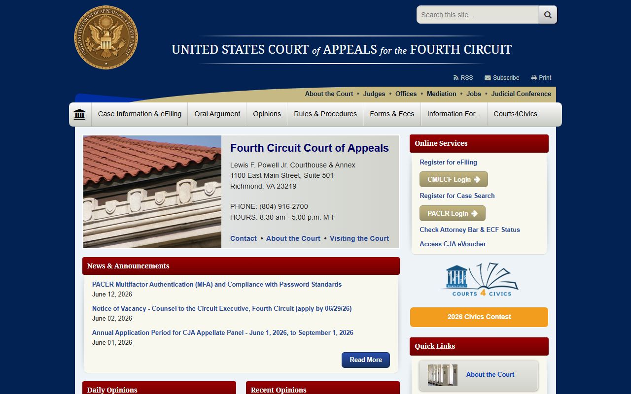 Mecklenburg County warrant records U.S. Court of Appeals for the Fourth Circuit
